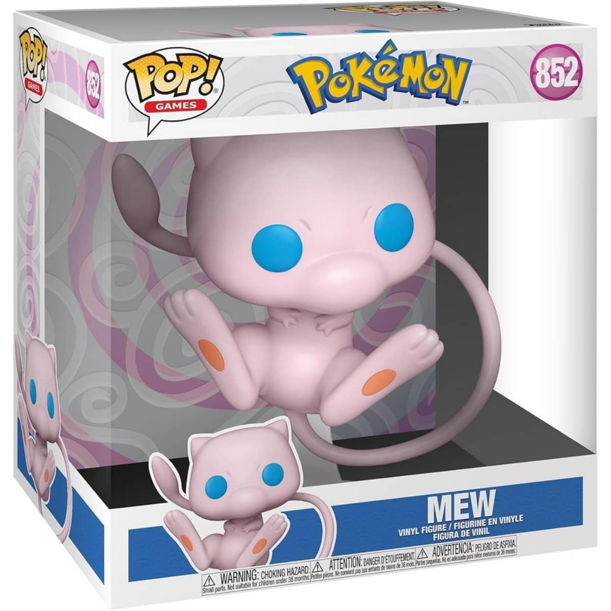 Funko 10" Pop Jumbo! Games: Pokemon - Mew (EMEA) Bobblehead Unisex, 3-4 Years