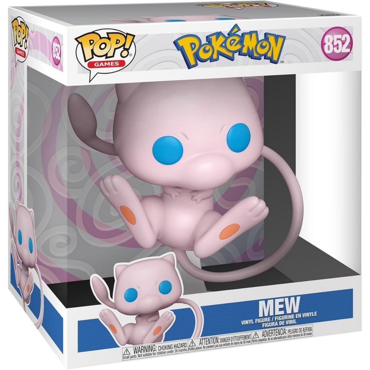 Funko 10" Pop Jumbo! Games: Pokemon - Mew (EMEA) Bobblehead Unisex, 3-4 Years