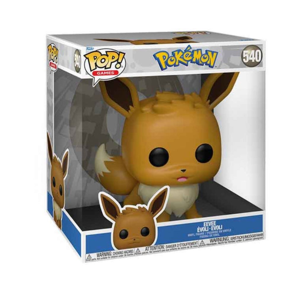 Funko POP! 10" Games: Pokemon Eevee Bobblehead Unisex, 3-4 Years