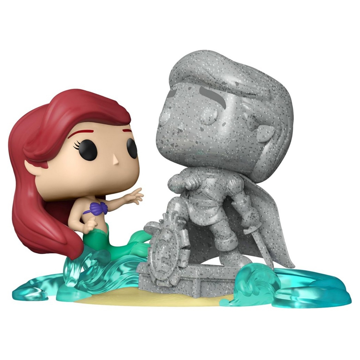 Funko POP! 4″ Disney: Ariel with Eric Statue Bobblehead (Exclusive) Unisex, 3-4 Years, Pack of 2