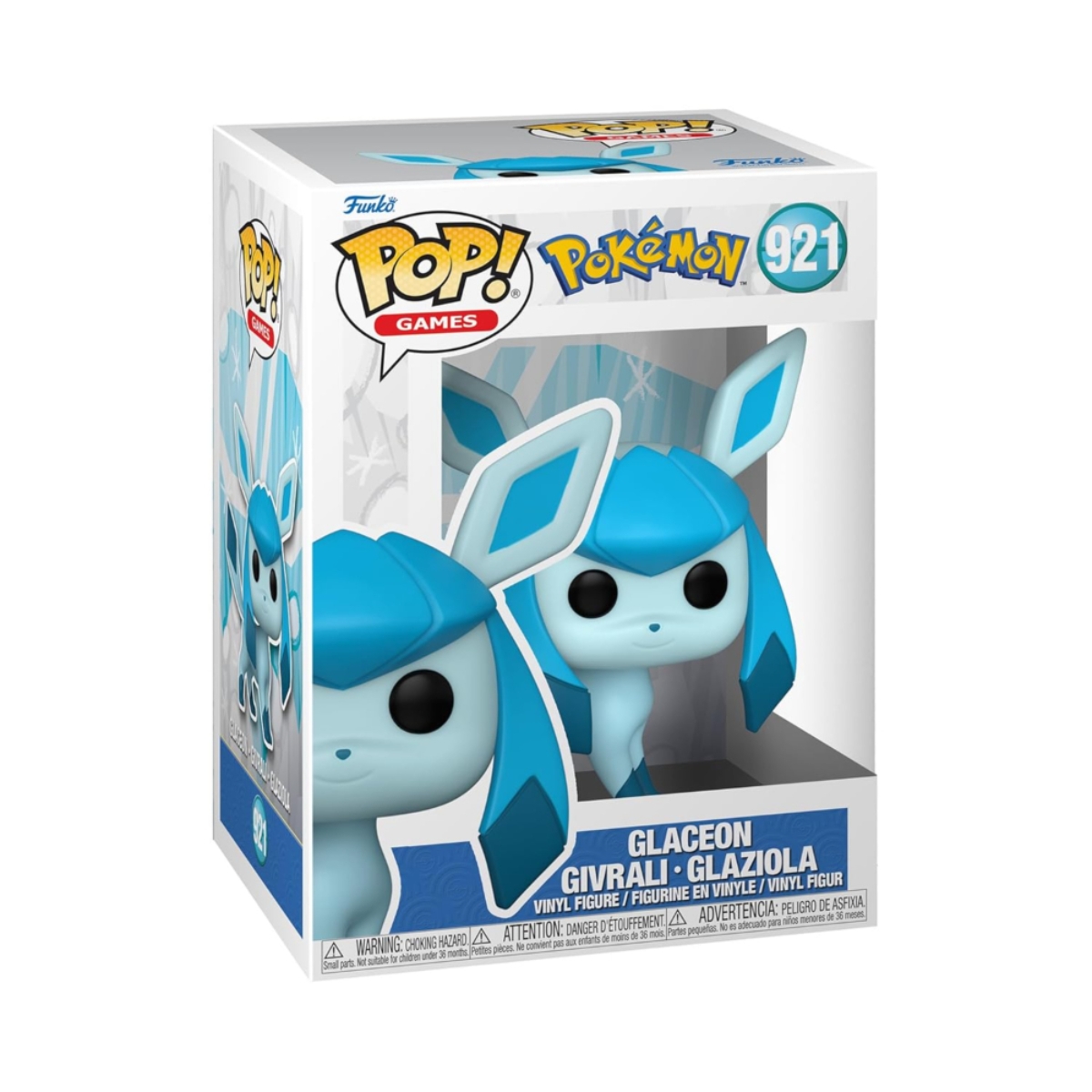 Funko POP! 4″ Games: Pokemon- Glaceon (EMEA) Vinyl Figure Unisex, 3-4 Years