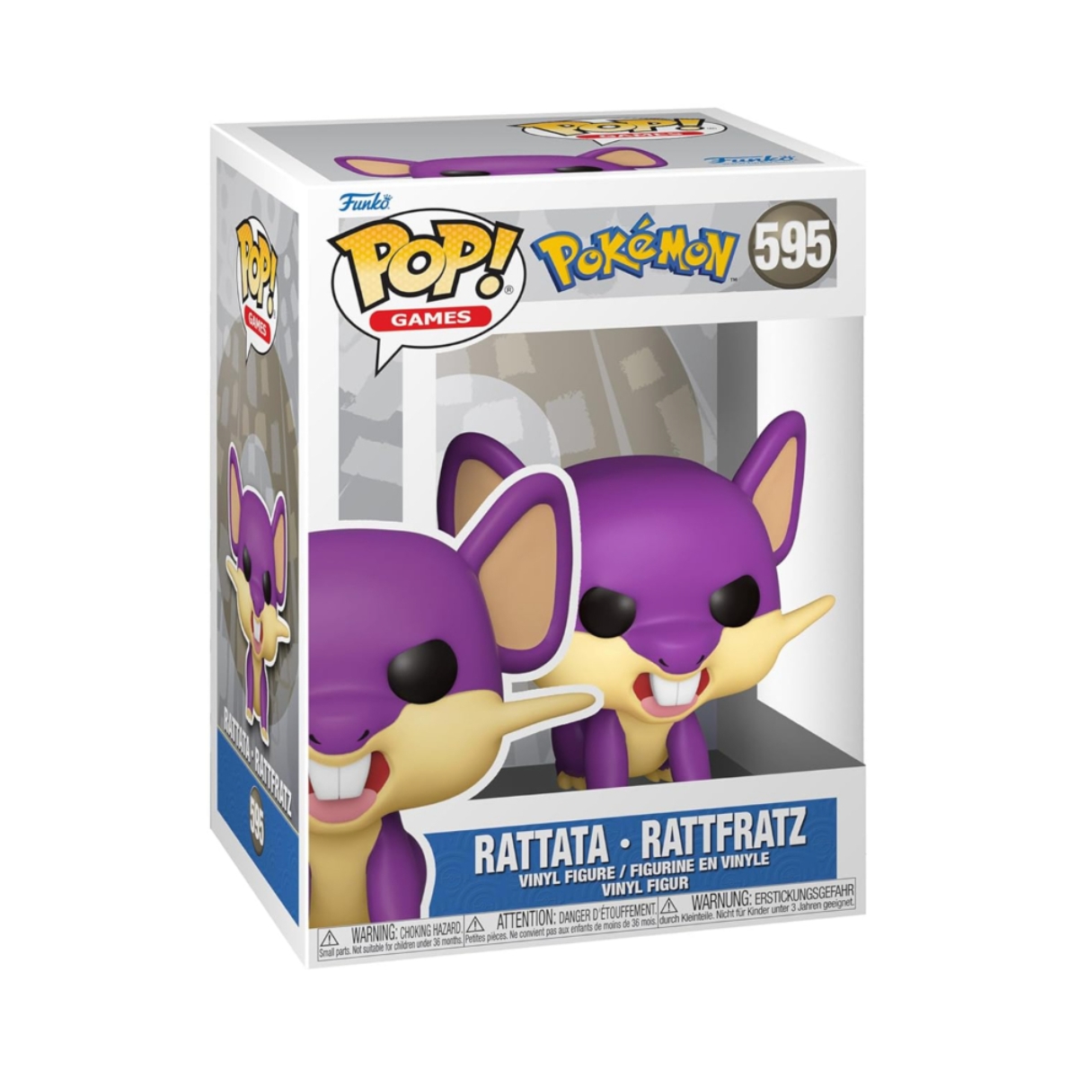 Funko POP! 4″ Games: Pokemon-Rattata (EMEA) Vinyl Figure Unisex, 3-4 Years
