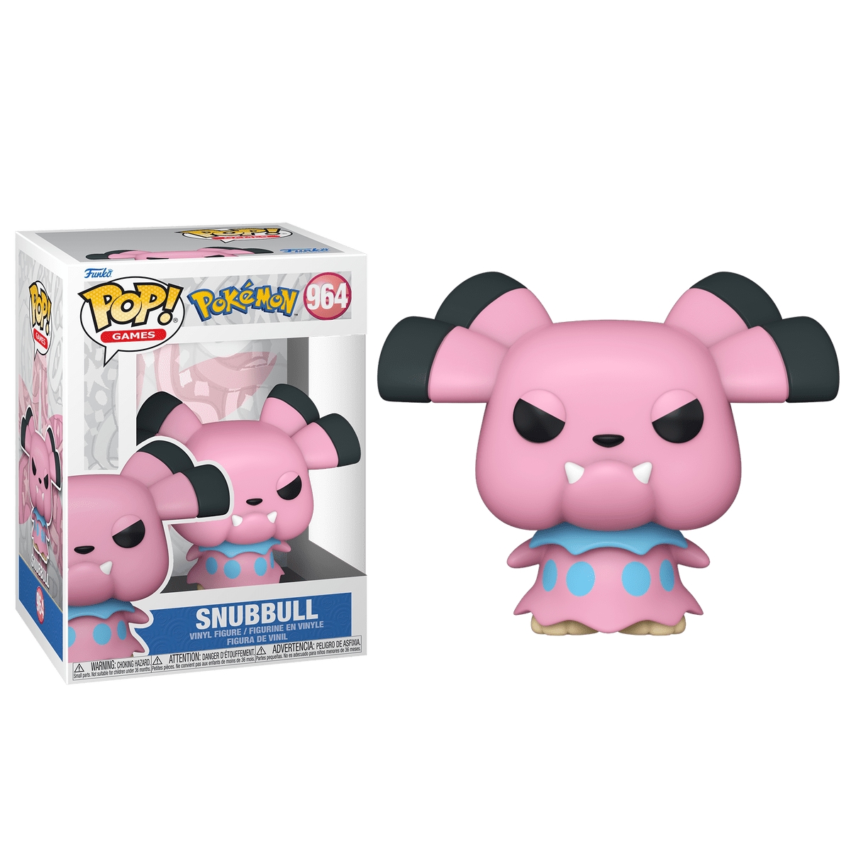 Funko POP! 4" Games: Pokemon - Snubbull (EMEA) Bobblehead Unisex, 3-4 Years