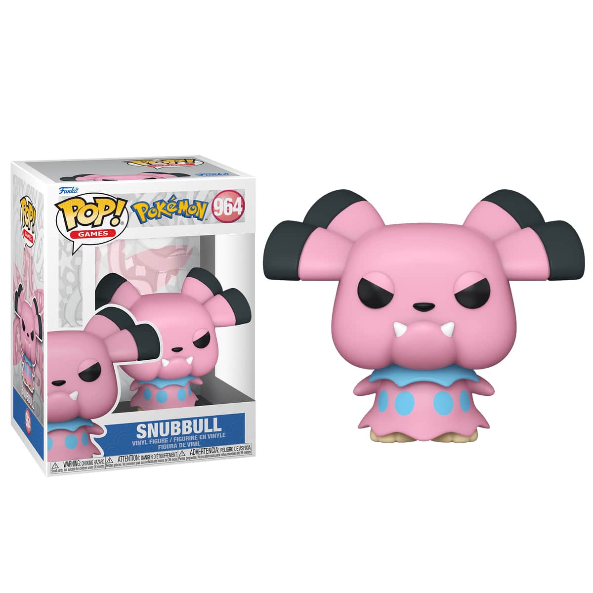 Funko POP! 4" Games: Pokemon - Snubbull (EMEA) Bobblehead Unisex, 3-4 Years