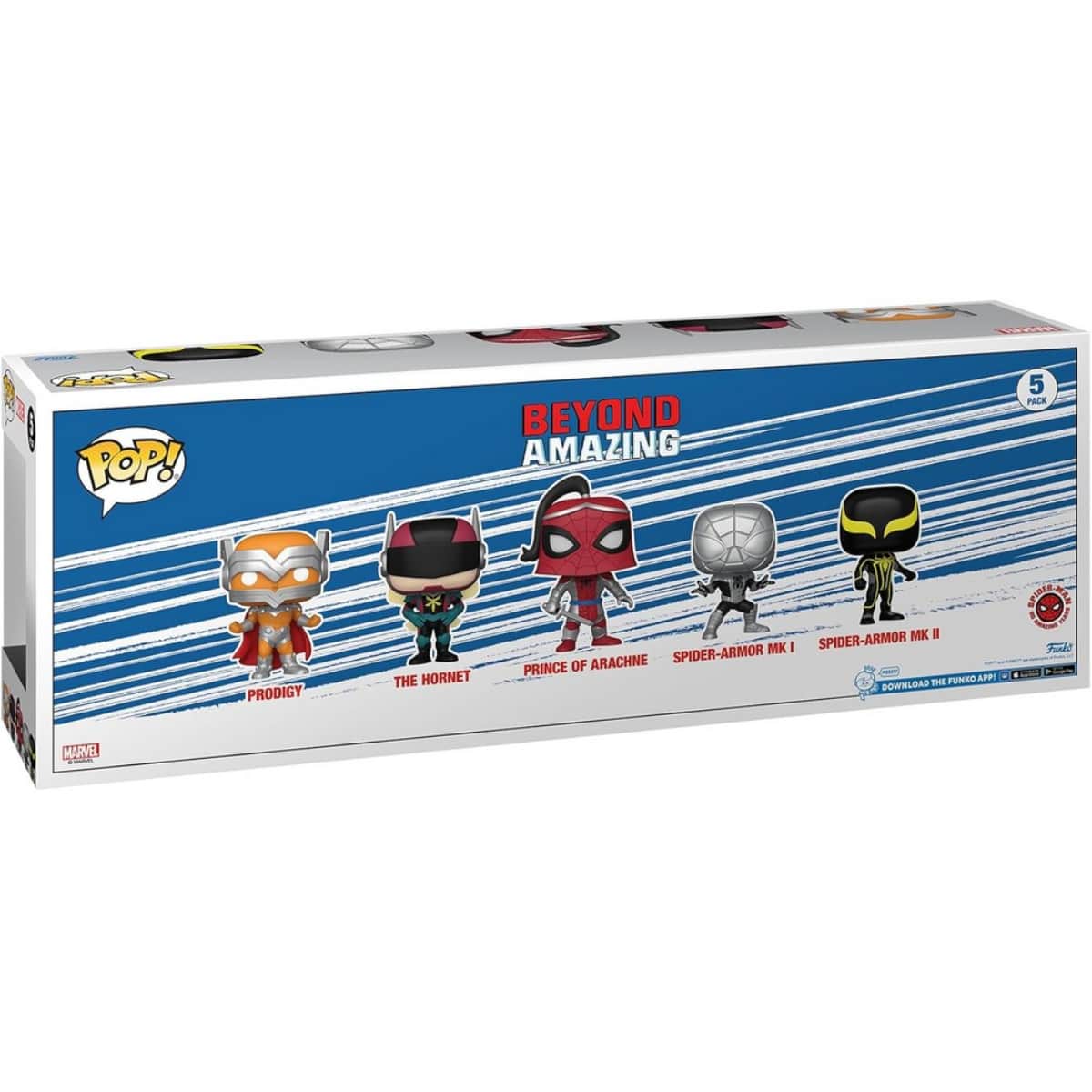 Funko POP! 4″ Marvel: Spider-Man: Beyond Amazing Vinyl Bobblehead (Exclusive) Unisex, 3-4 Years, Pack of 5