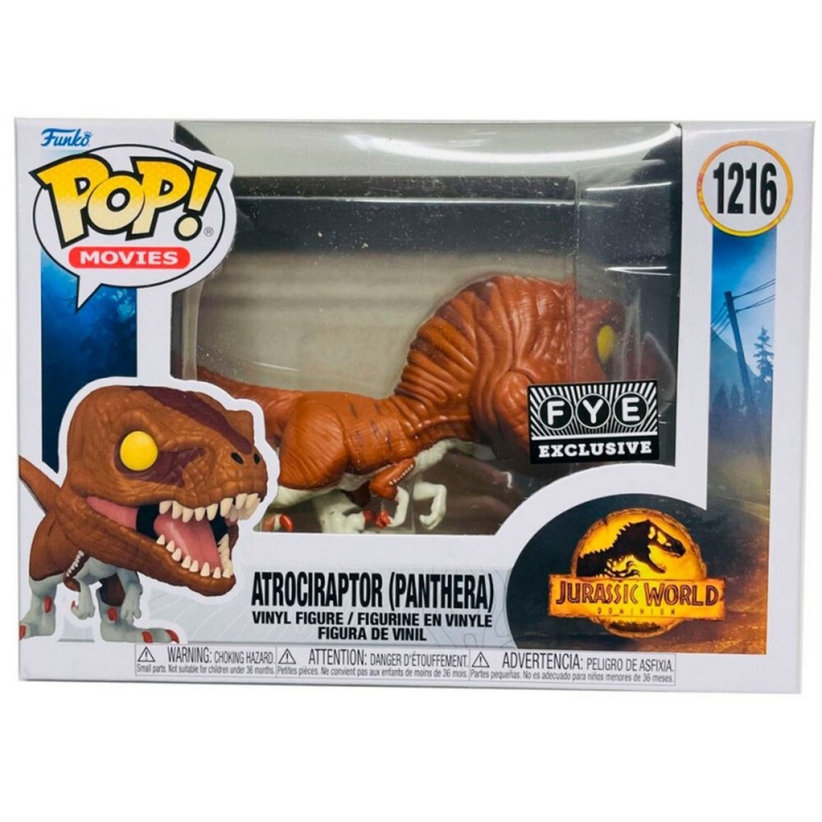 Funko POP! 4" Movies: Jurassic World Dominion - Altrociraptor (Panthera) Exclusive Bobblehead Unisex, 3-4 Years