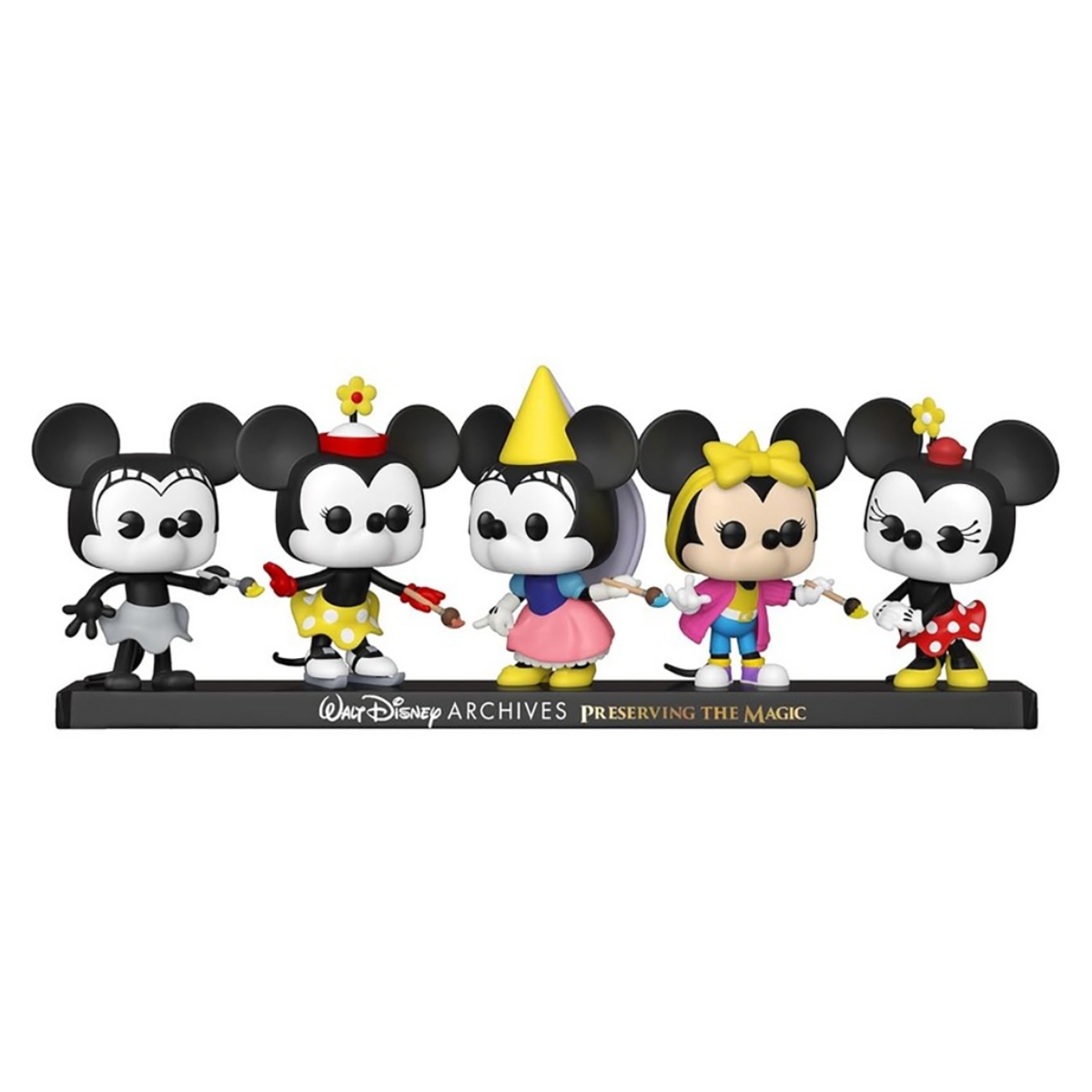 Funko POP! 4″ Walt Disney Archives Minnie Mouse Bobblehead (Exclusive) Unisex, 3-4 Years, Pack of 5