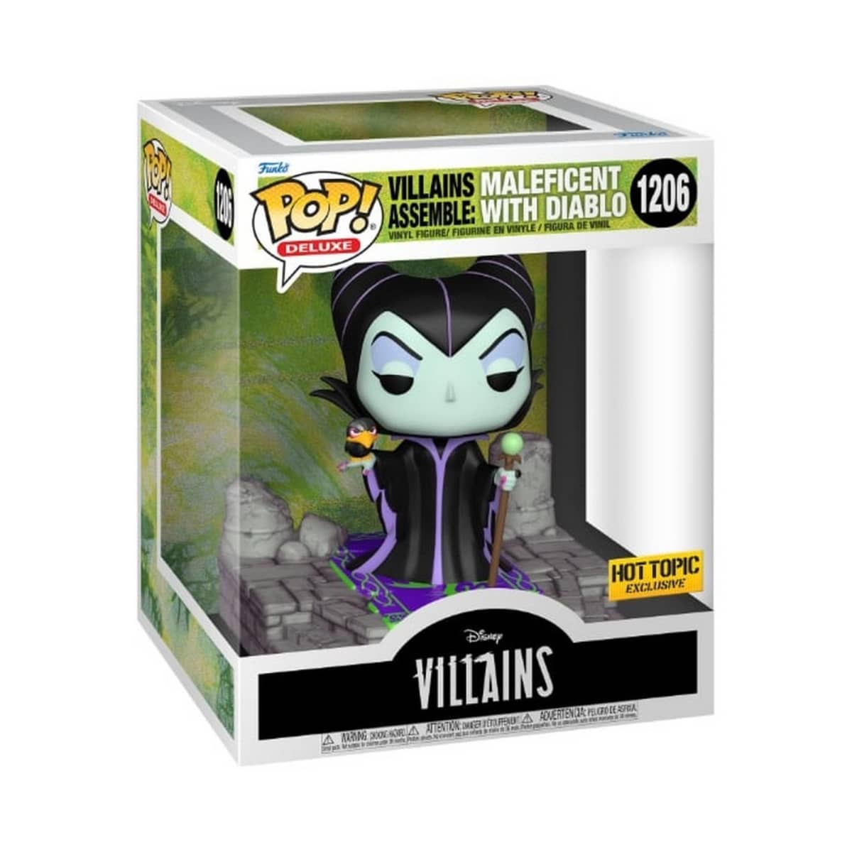 Funko POP! Deluxe 3.75" Disney Villains Maleficent with Diablo (Exclusive) Bobblehead Unisex, 3-4 Years