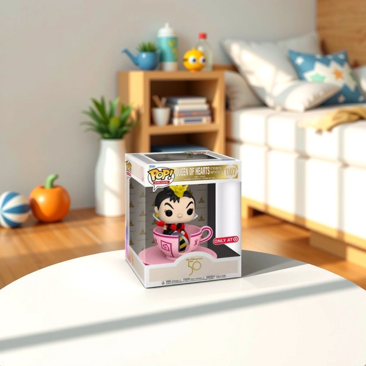 فانكو بوب! ديلاكس 3.75 إنش كوين أوف هارتس في ماد تي بارتي أتراكشن (إصدار حصري) مجسم برأس هزاز للجنسين، 3-4 سنوات