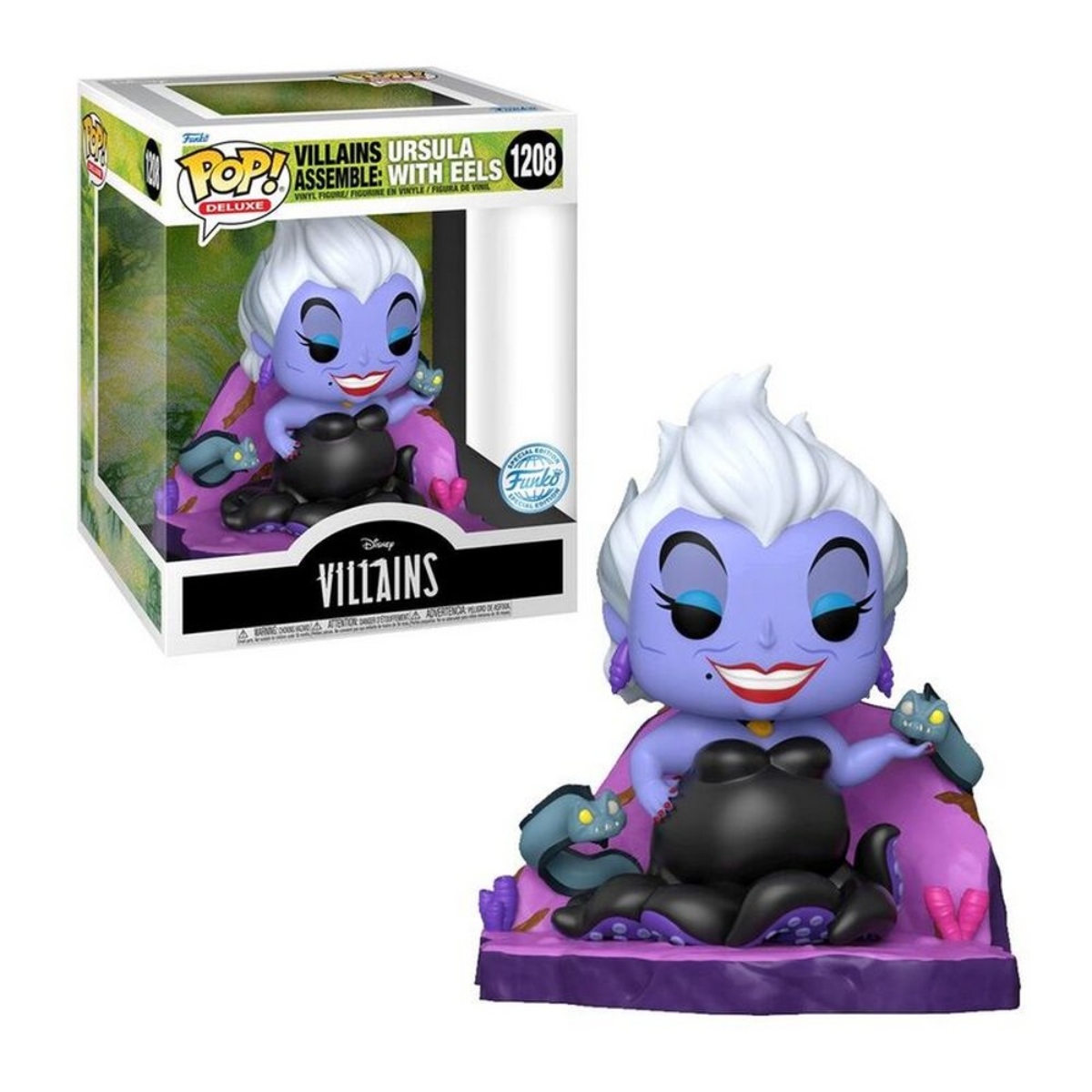 Funko POP! Deluxe 5" Disney Villains Assemble Ursula with EELS (Exclusive) Bobblehead Unisex, 3-4 Years