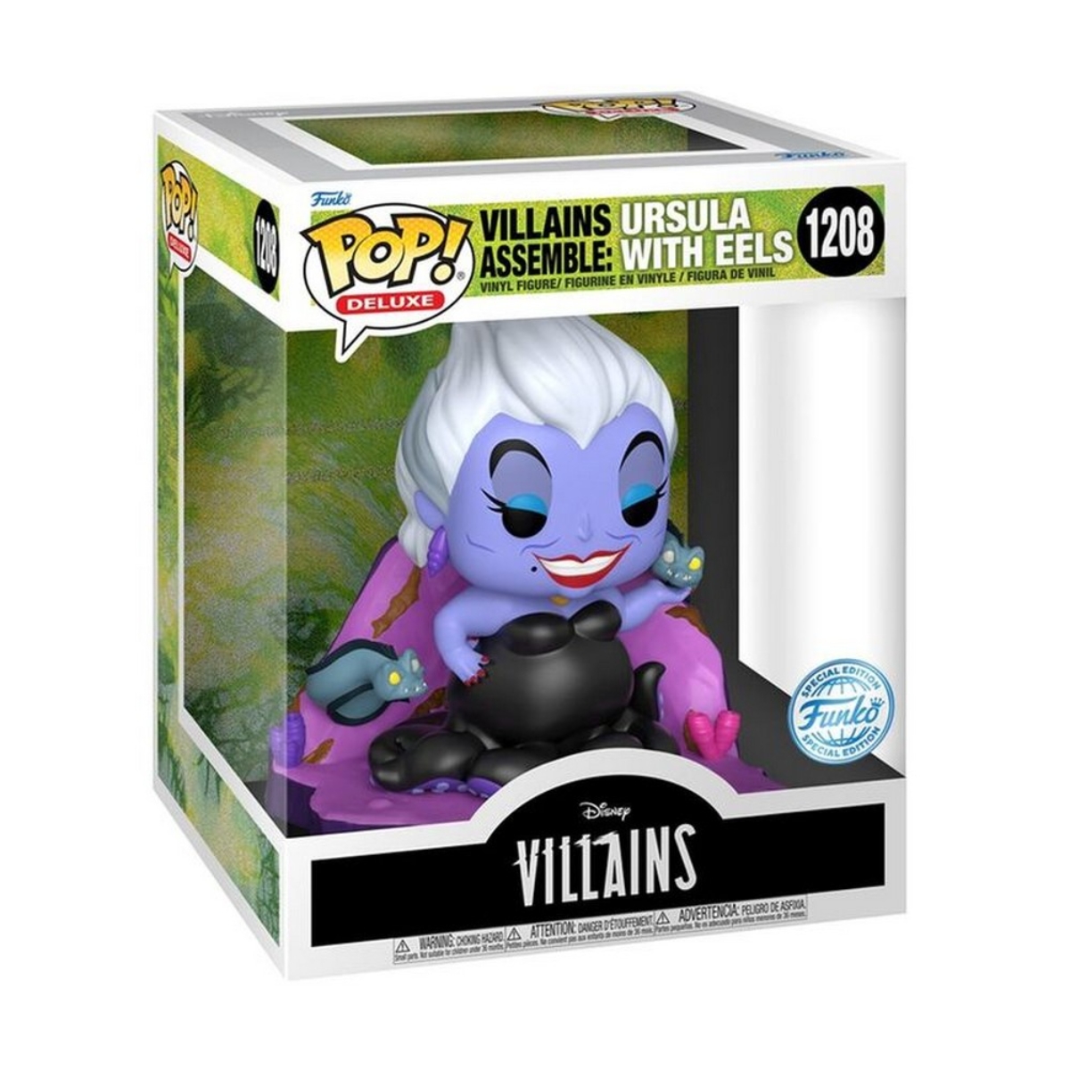 Funko POP! Deluxe 5" Disney Villains Assemble Ursula with EELS (Exclusive) Bobblehead Unisex, 3-4 Years