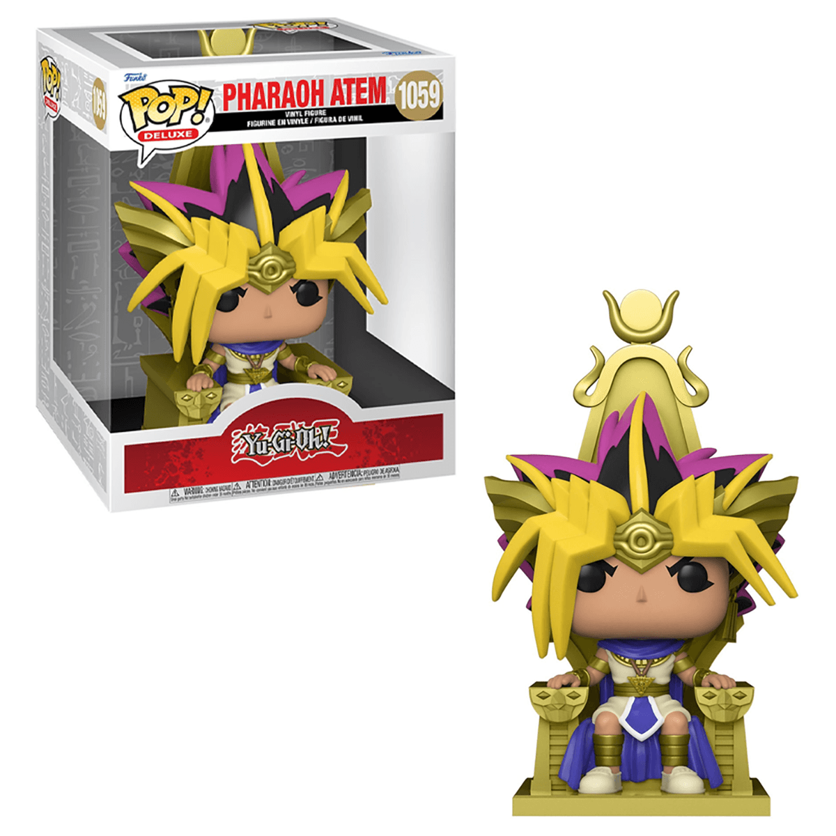 Funko POP! Deluxe 6" Yu-Gi-Oh- Atem Pharaoh Yugi (Excusive) Bobblehead Unisex, 3-4 Years