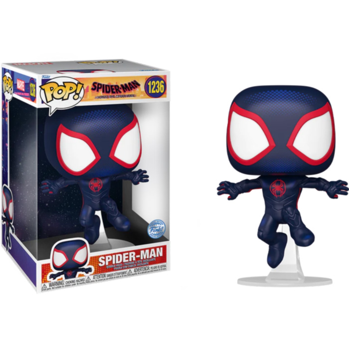 فانكو بوب! جامبو (إصدار حصري) مارفل: أكروس ذا سبايدر فيرس سبايدر مان مجسم برأس هزاز للجنسين، 3-4 سنوات