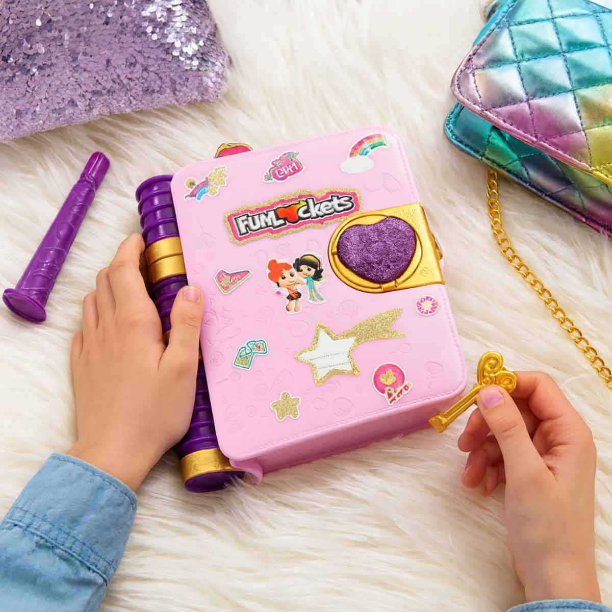 فن لوكيتس مفكرة سرية إصدار لامع للفتيات عمر 5-7 سنوات