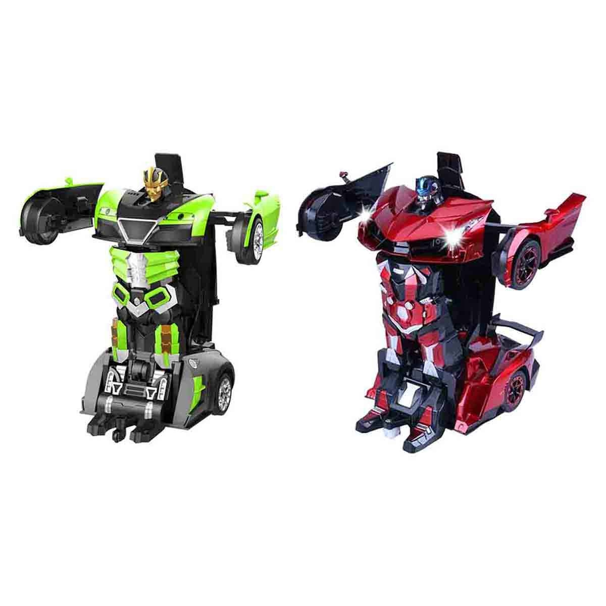 فاني بوكس سيارة ترانسفورمر معدنية سريعة متنوعة بتحكم 2.4G للأولاد والبنات عمر 3-4 سنوات