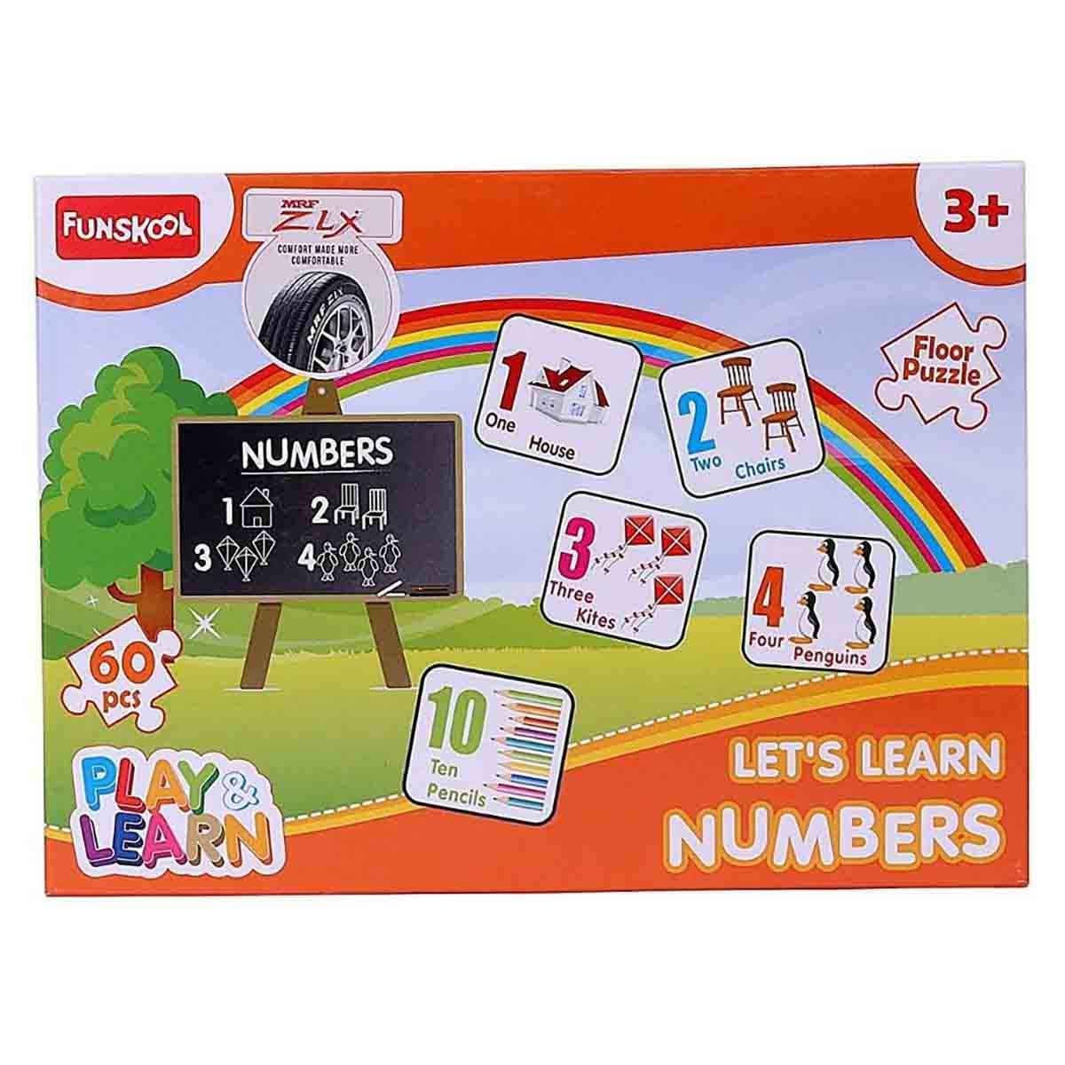 Funskool Play & Learn Numbers Jigsaw Puzzles Unisex, 3-4 Years