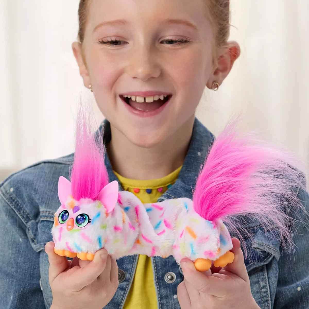 Furby DJ Furblets Berry-Cup-Cake Interactive Plush Toy Girls, 5-7 Years