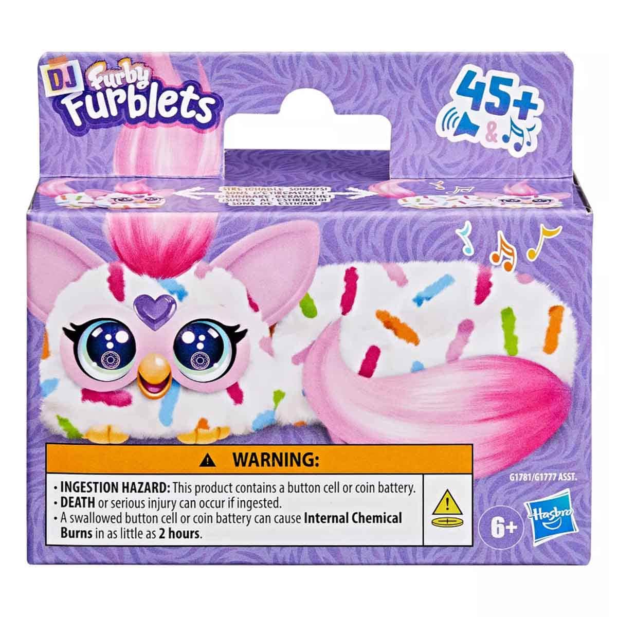 Furby DJ Furblets Berry-Cup-Cake Interactive Plush Toy Girls, 5-7 Years