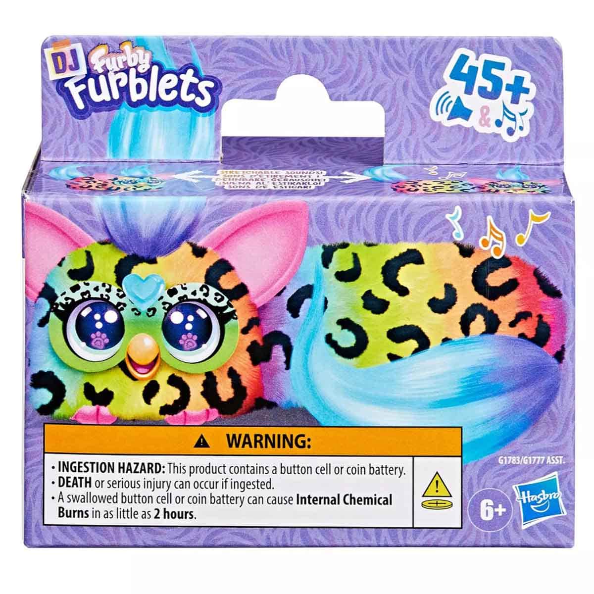 Furby DJ Furblets Rain-Bow-Kat Interactive Plush Toy Girls, 5-7 Years