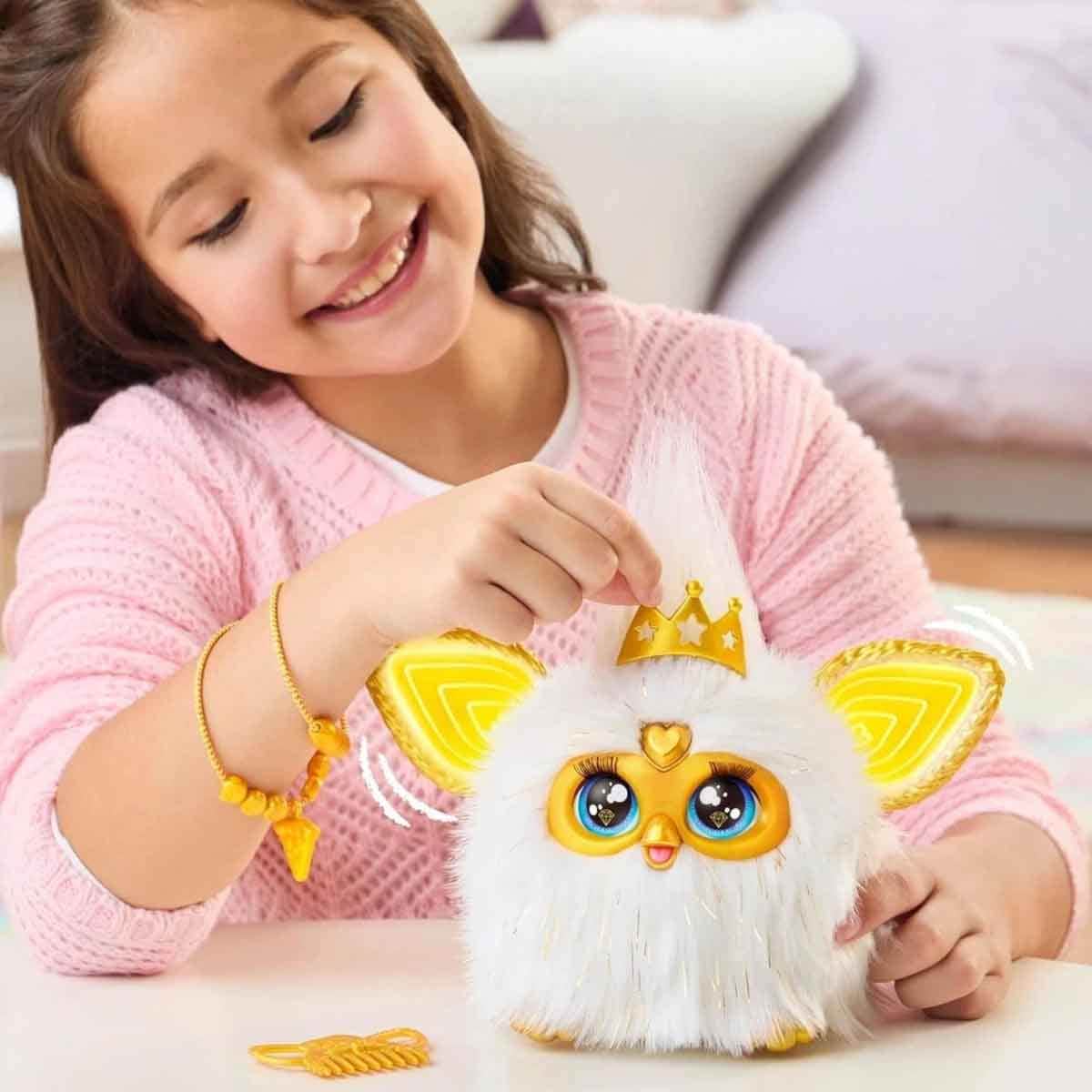 Furby DJ Furblets Gold Glam Interactive Figure Girls, 5-7 Years