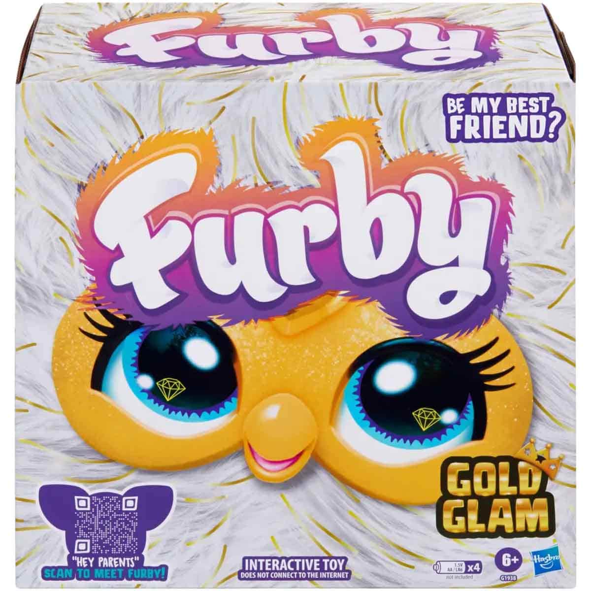 Furby DJ Furblets Gold Glam Interactive Figure Girls, 5-7 Years