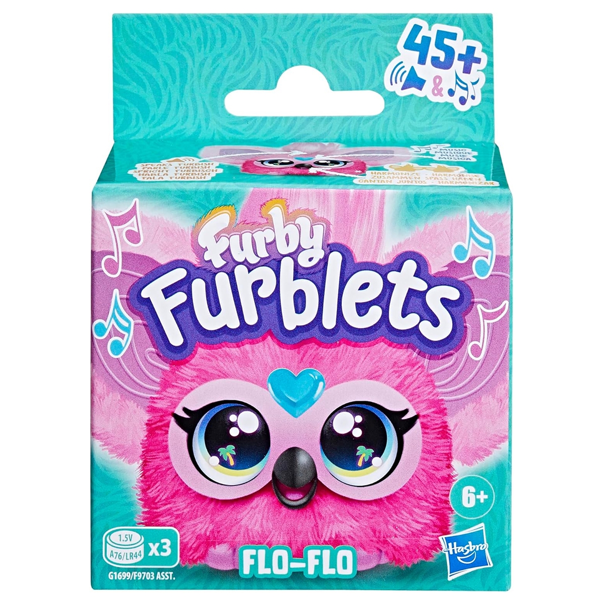 Furby Furblets Flo-Flo Mini Interactive Plush Toy Unisex, 5-7 Years