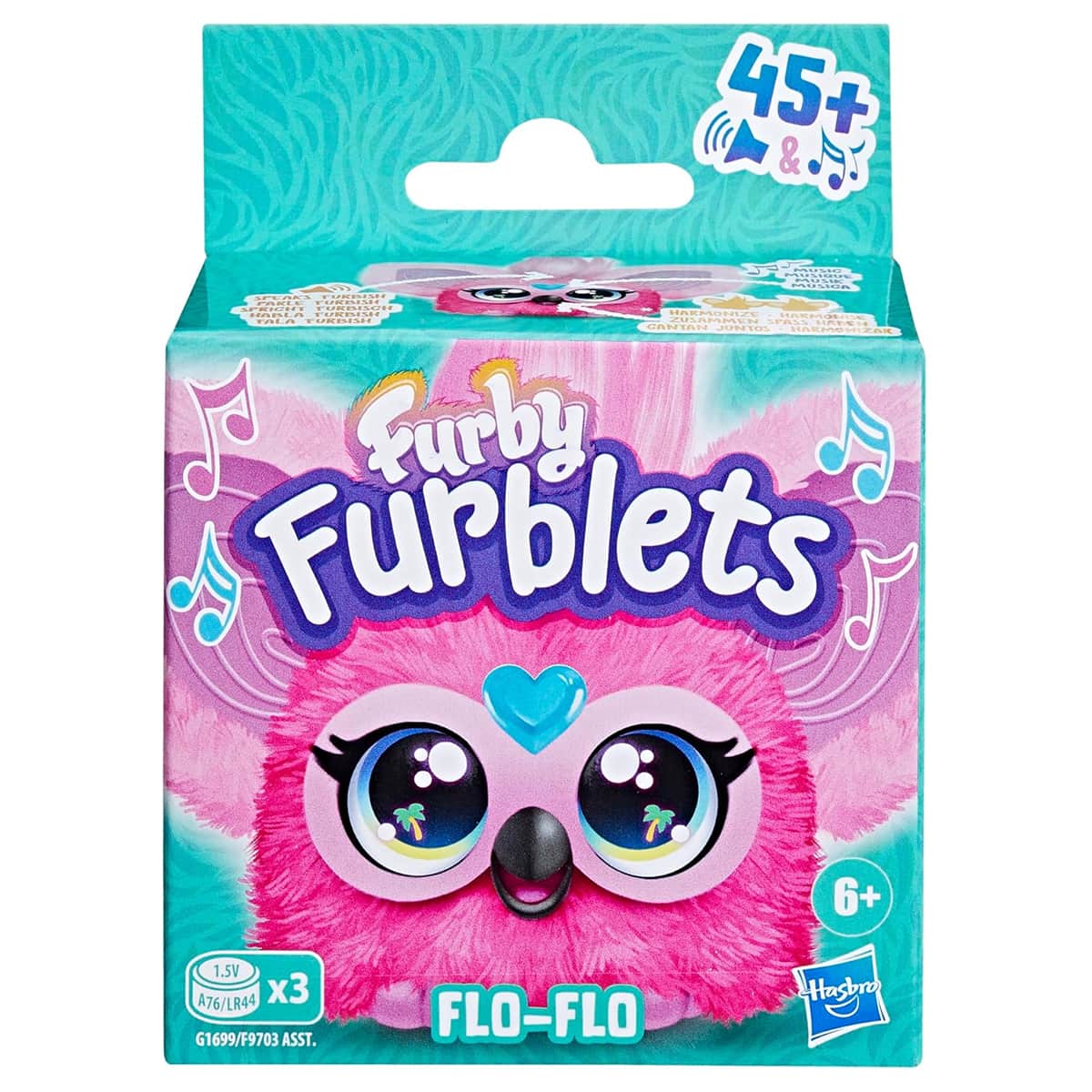 Furby Furblets Flo-Flo Mini Interactive Plush Toy Unisex, 5-7 Years