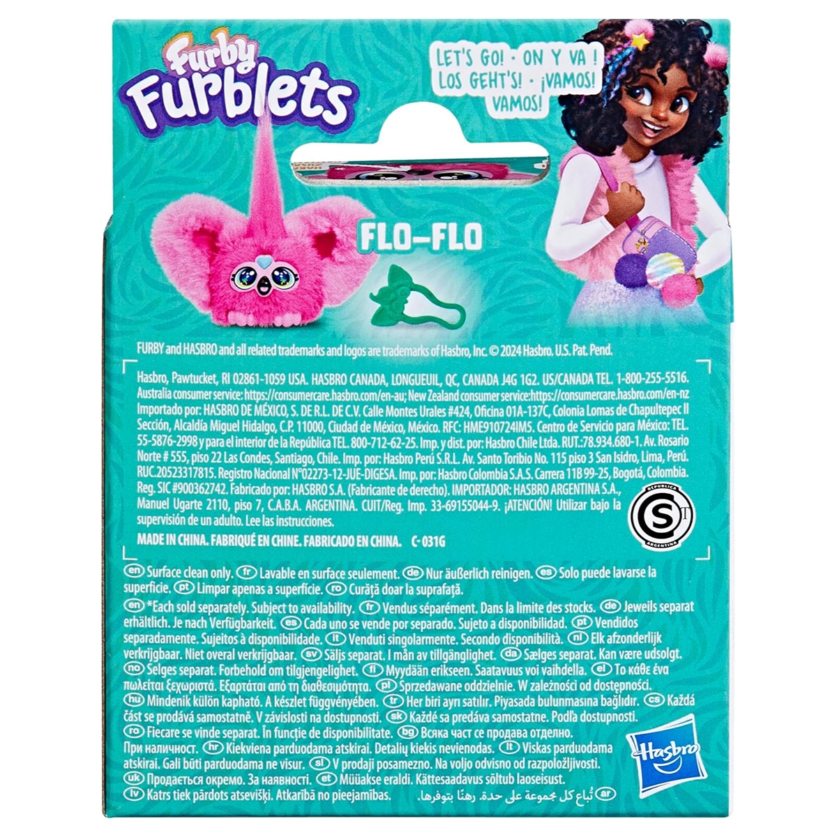 Furby Furblets Flo-Flo Mini Interactive Plush Toy Unisex, 5-7 Years