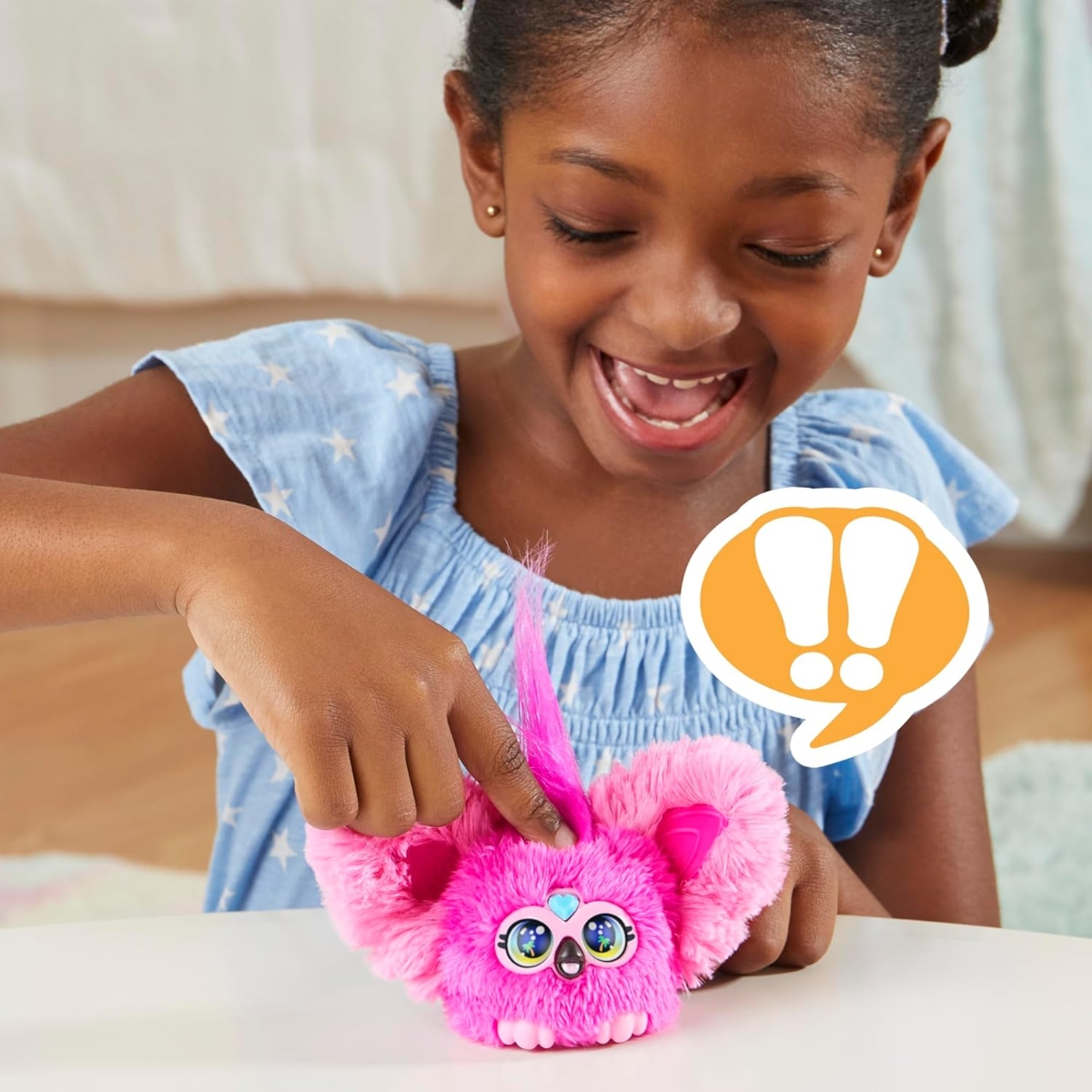 Furby Furblets Flo-Flo Mini Interactive Plush Toy Unisex, 5-7 Years