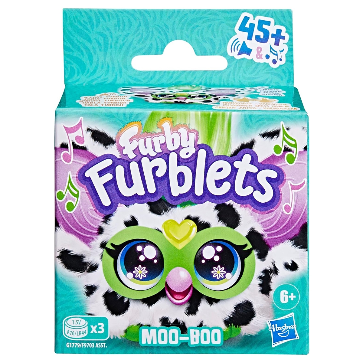 Furby Furblets Moo-Boo Mini Interactive Plush Toy Unisex, 5-7 Years