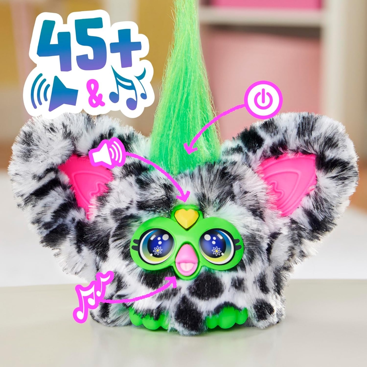 Furby Furblets Moo-Boo Mini Interactive Plush Toy Unisex, 5-7 Years