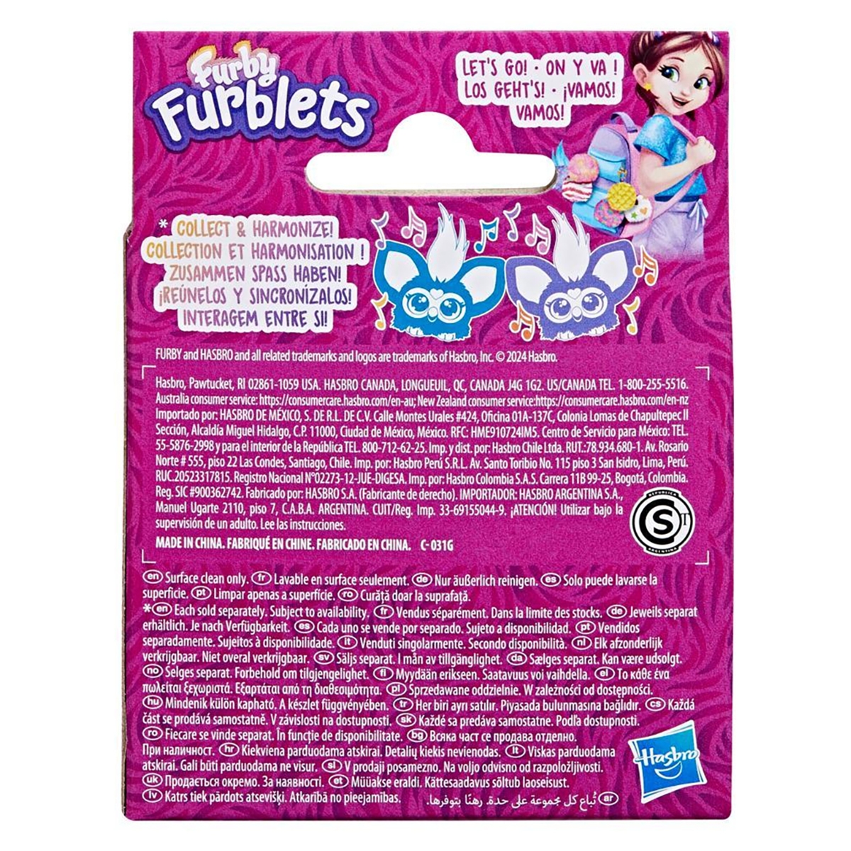 Furby G16135X22 Furblets Loo-Lay Mini Interactive Plush Toy Unisex, 5-7 Years