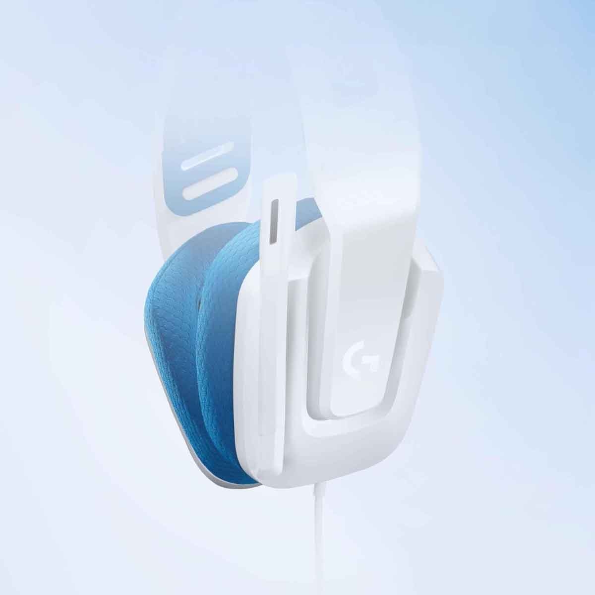 Logitech White/Blue G335 Wired Gaming Headset