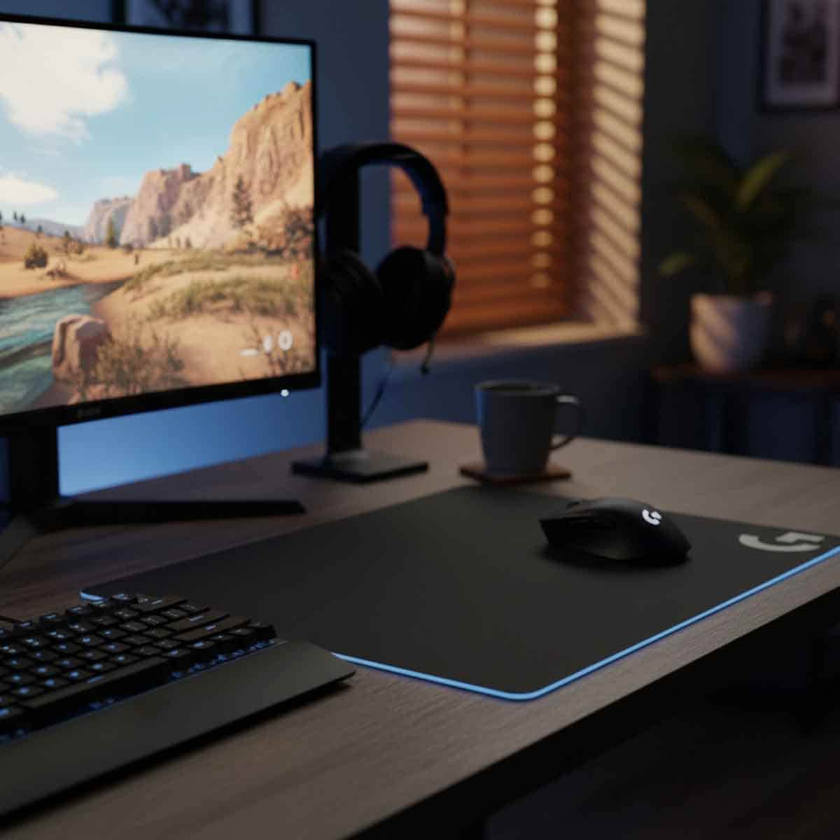 لوجيتك لوحة ماوس ألعاب صلبة جي440