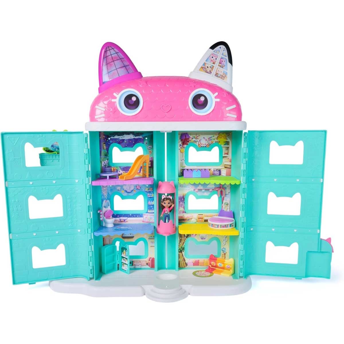 Gabby's Dollhouse 7 Themed Rooms Playset Girls, 3-4 Years
