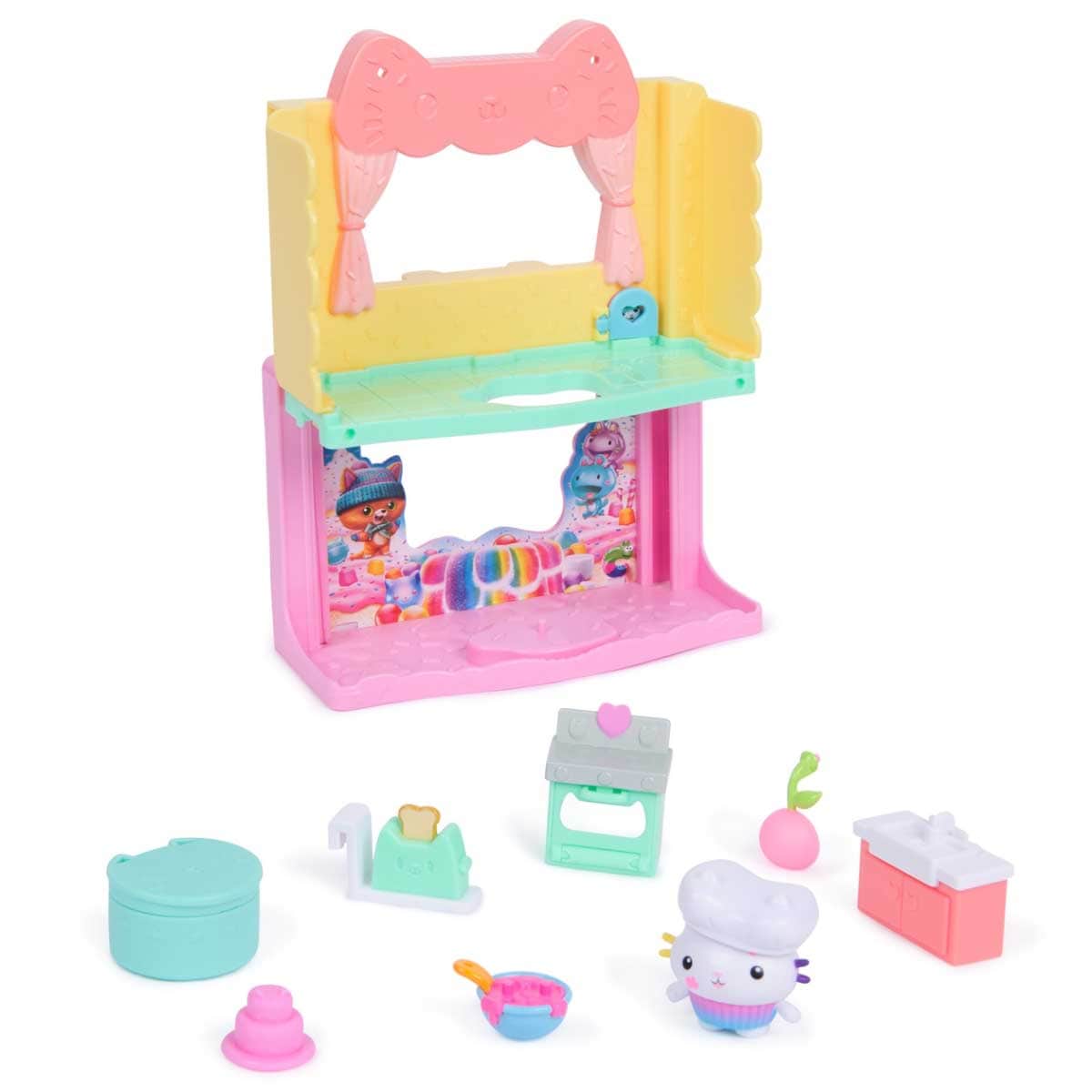 Gabby's Dollhouse MerCat Spa-Wesome Bathroom Assorted Playset, Girls, 3-4 Years