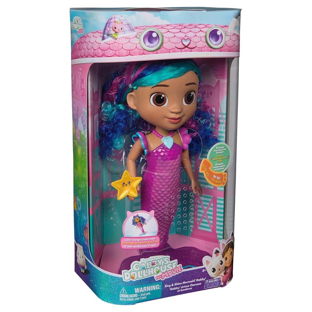 Gabby's Dollhouse Mermaid Doll with Accessories Girls, 3-4 Years