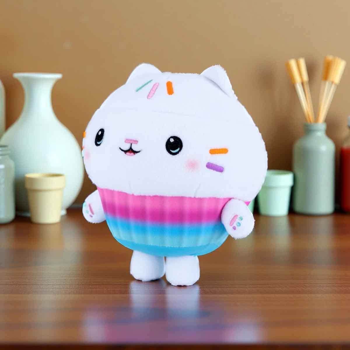 Gabby's Dollhouse 10" Cakey Cat Plush Toy Unisex, 0-2 Years