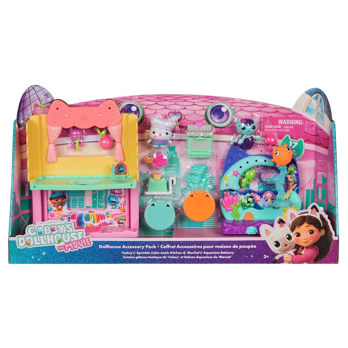 مجموعة ألعاب ملحقات فيلم بيت الدمى من غابي، للجنسين، 3-4 سنوات