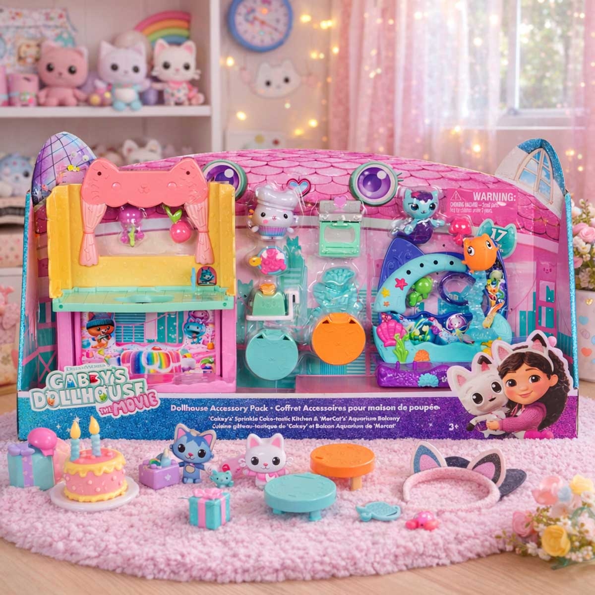 مجموعة ألعاب ملحقات فيلم بيت الدمى من غابي، للجنسين، 3-4 سنوات