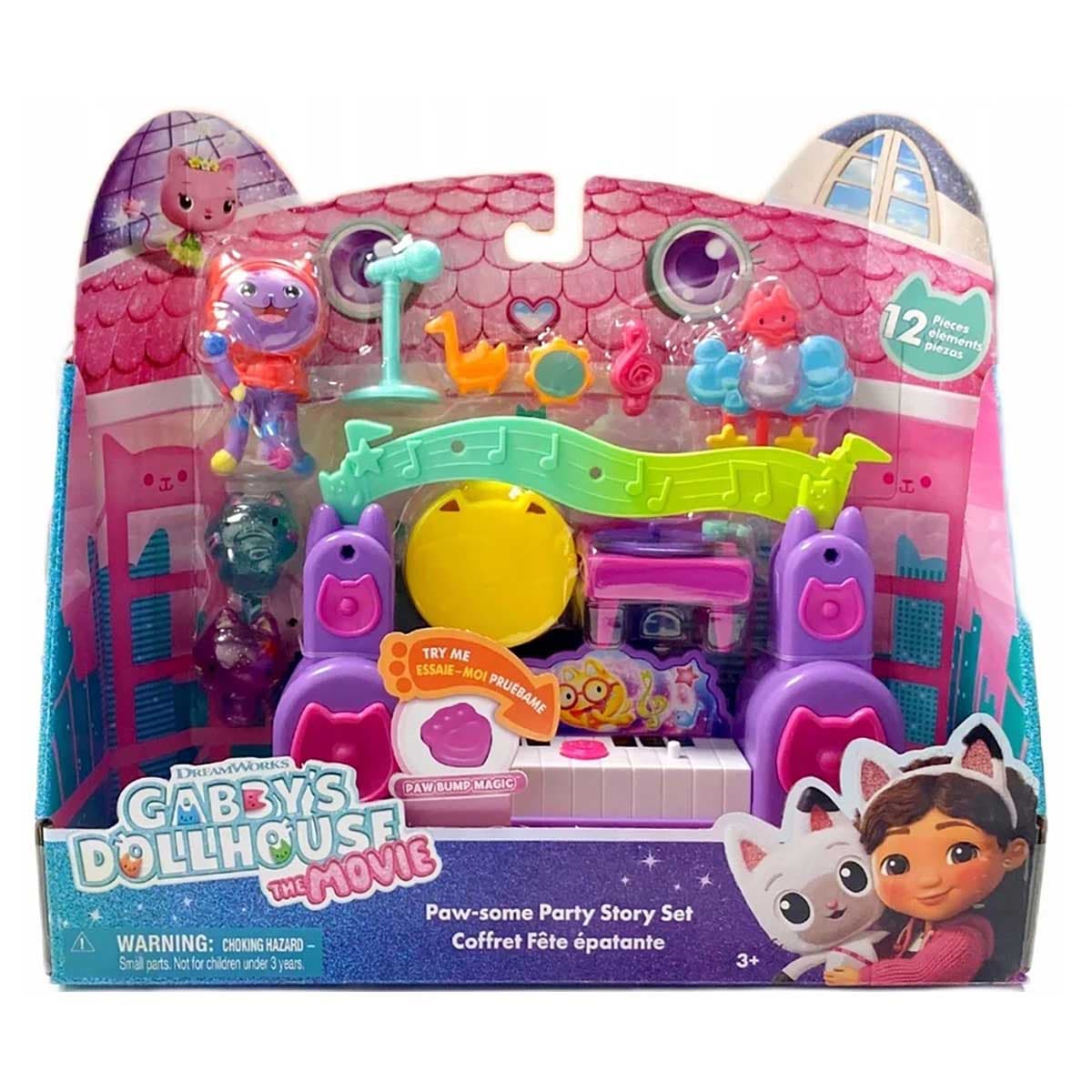 Gabby's Dollhouse Movie Paw-some Party Story Playset Unisex, 3-4 Years