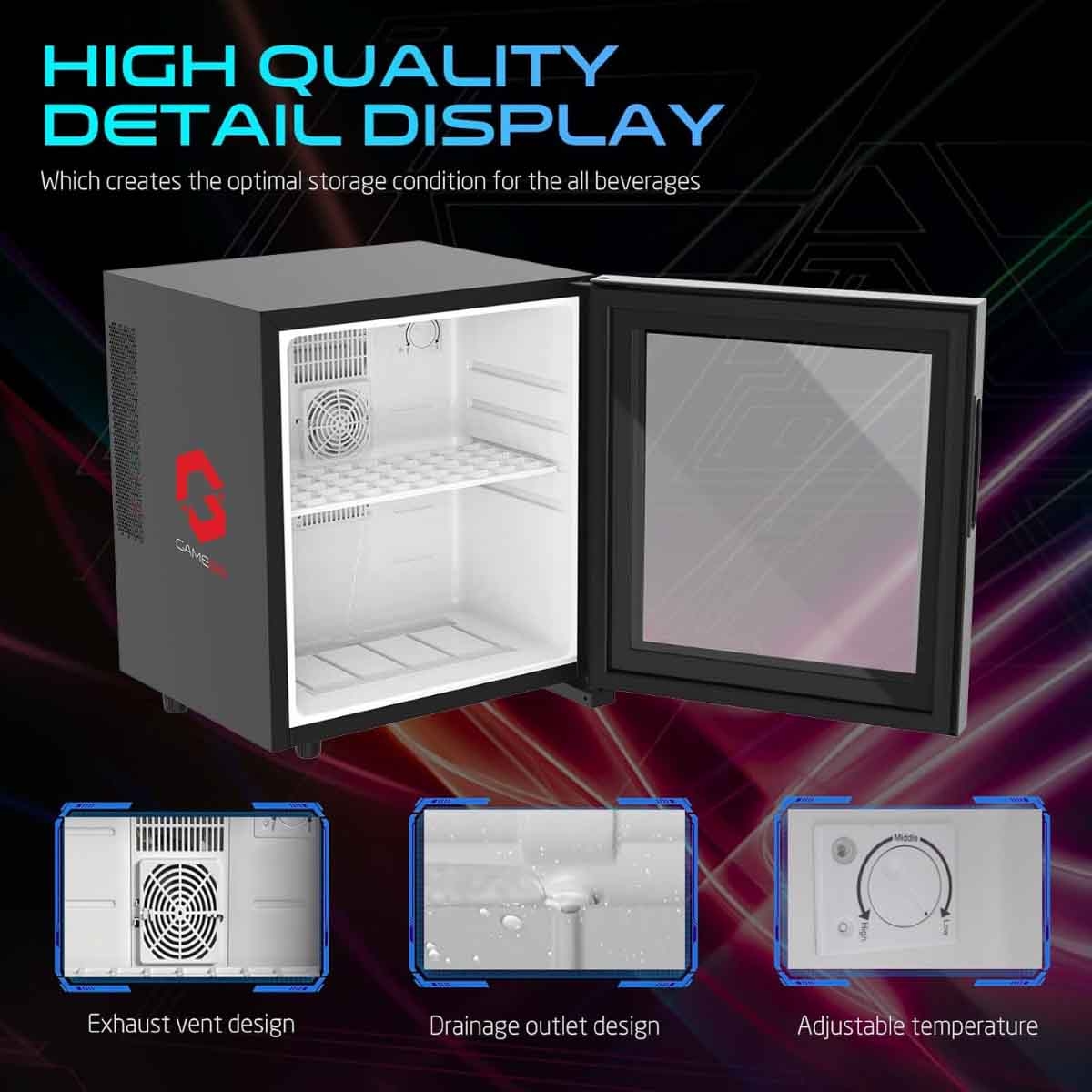 Game On 30-Litre Frostbite Mini Gaming Fridge