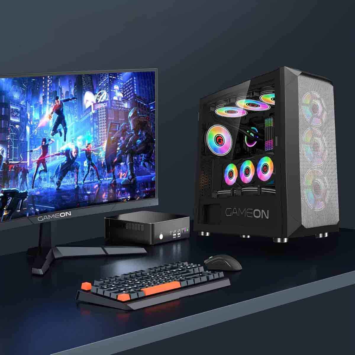 Game On Black Emperor Midnight I Series Mid Tower Gaming PC Case