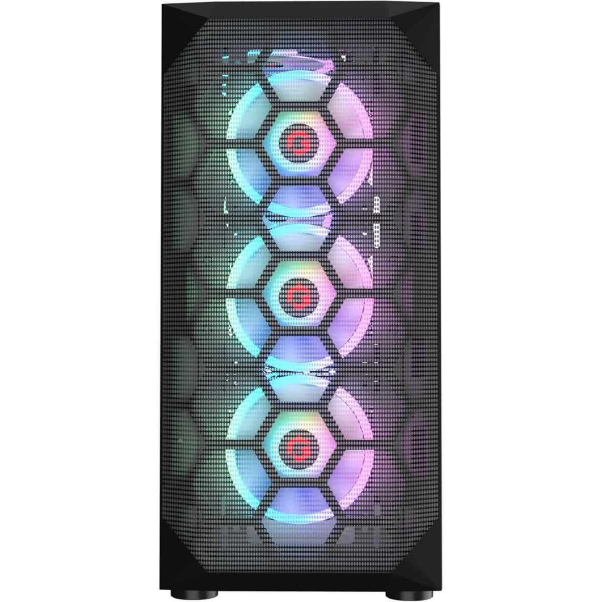 Game On Black Emperor Midnight I Series Mid Tower Gaming PC Case