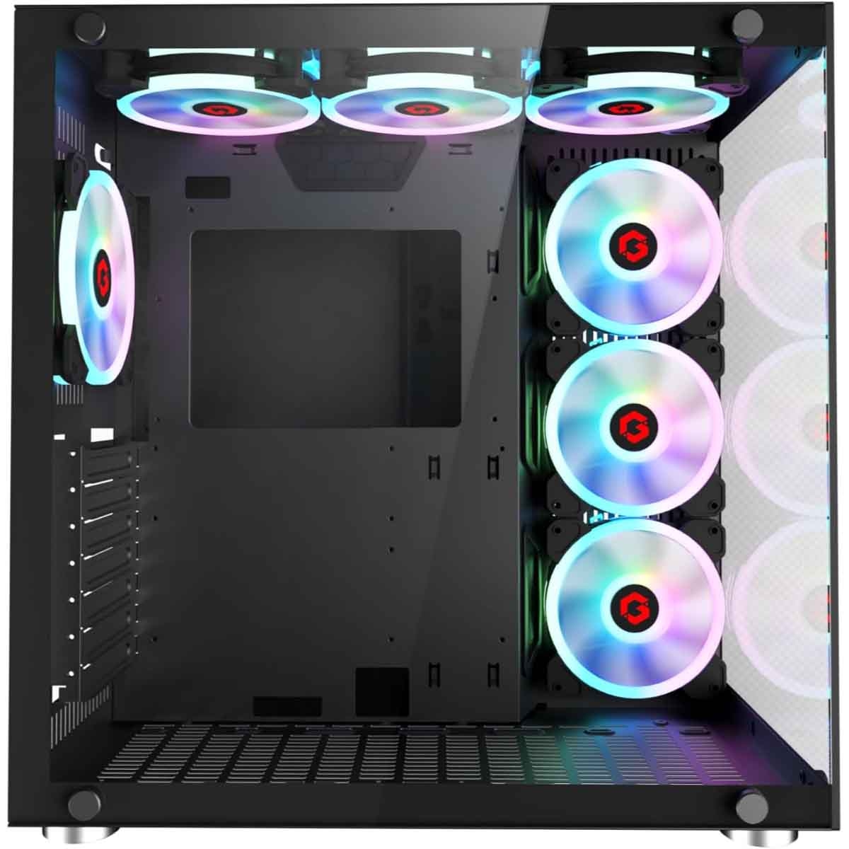 Game On Emperor Midnight II Series Mid Tower Gaming PC Case