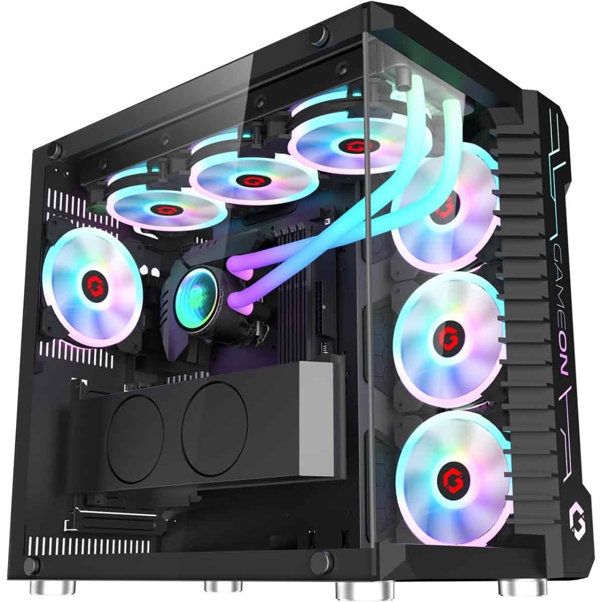Game On Emperor Midnight III Series Mid Tower Gaming PC Case