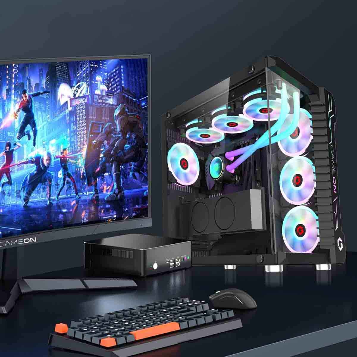 Game On Emperor Midnight III Series Mid Tower Gaming PC Case