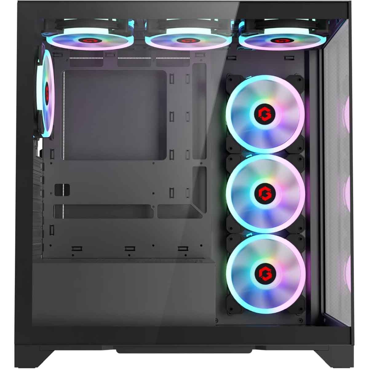Game On Black Emperor Midnight IV Series Mid Tower Gaming PC Case