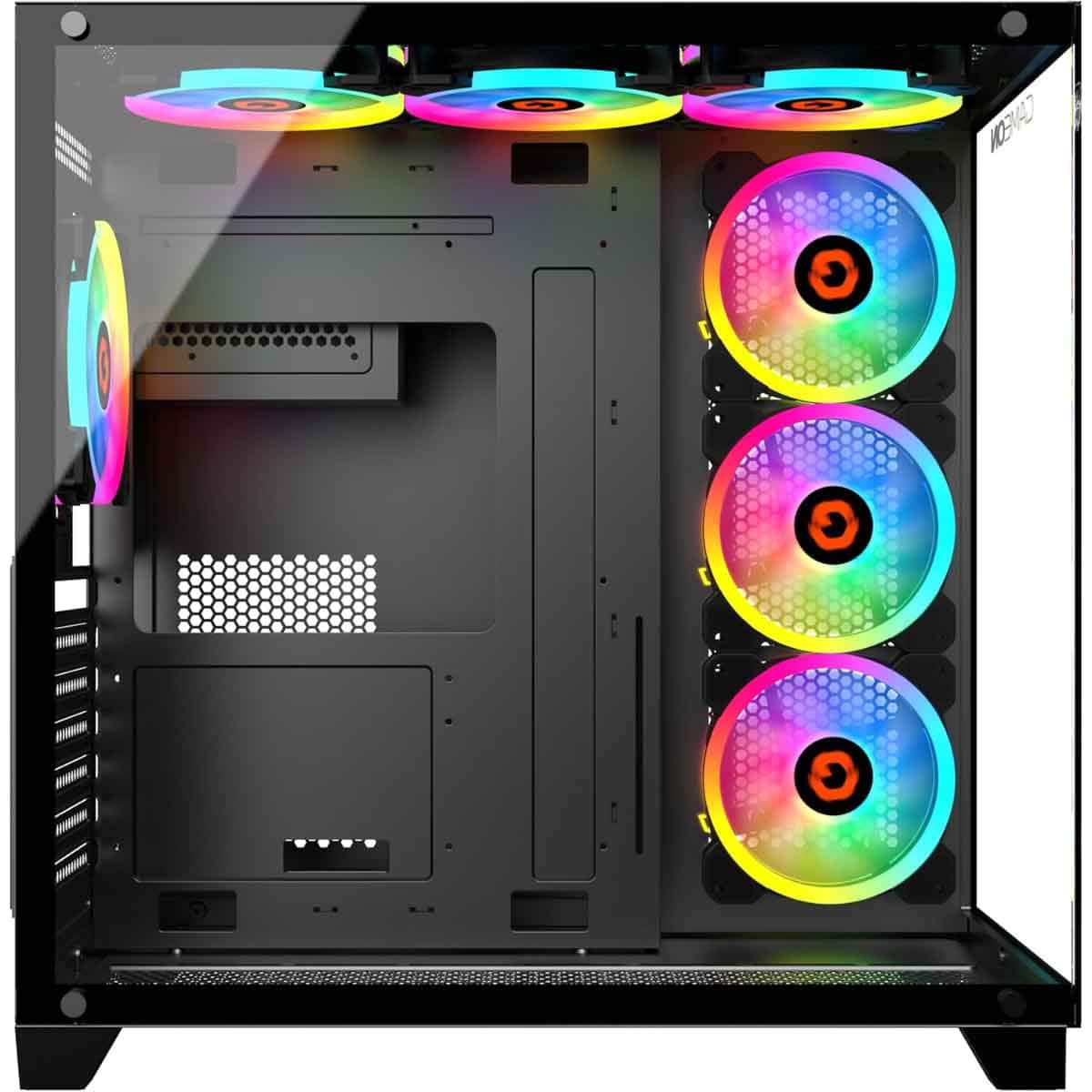 Game On Black Emperor Midnight Series Mid Tower Gaming PC Case