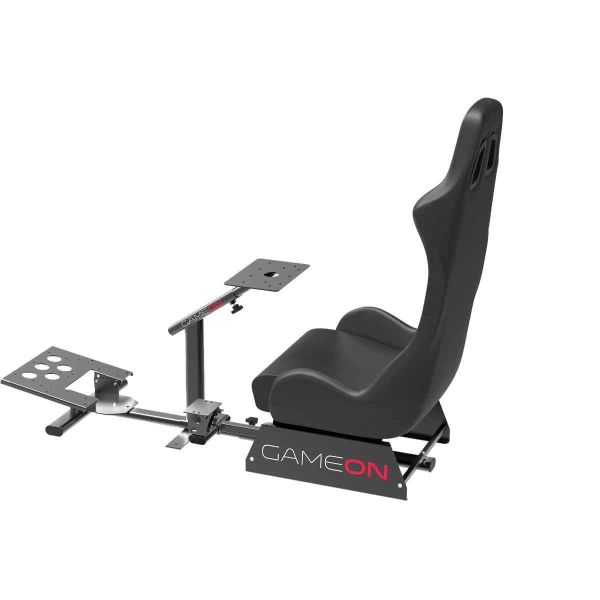 Game On Black GOMPR-5091 Master Pro Racing Gaming Simulator Cockpit